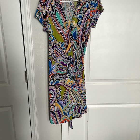 đź”´CLEARANCE LAST CALL
Emma & Michele Asymmetrical Dress w/Multicolor Paisley - Picture 1 of 3